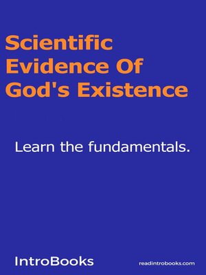 cover image of Scientific Evidence of God's Existence?